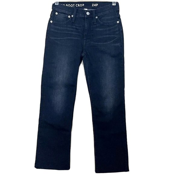 J. Crew Demi Boot Crop Jeans Size 24P Stretch Denim - Picture 2 of 10
